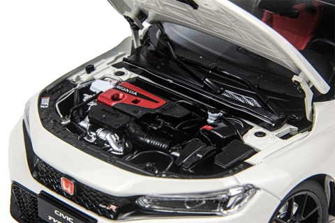 Honda Civic Type -R 2023 (FL5) 11 generacja model 5552W Paudi 1:18 biały