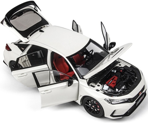 Honda Civic Type -R 2023 (FL5) 11 generacja model 5552W Paudi 1:18 biały