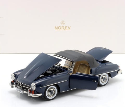 MERCEDES-BENZ 190 SL W121 1957 model 183403 Norev 1:18 granatowy