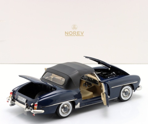MERCEDES-BENZ 190 SL W121 1957 model 183403 Norev 1:18 granatowy