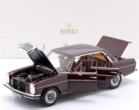 MERCEDES-BENZ 200 (W115) 1968 dark red brown model 183778 Norev 1:18