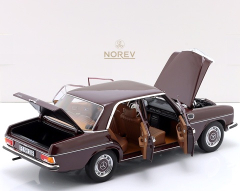 MERCEDES-BENZ 200 (W115) 1968 dark red brown model 183778 Norev 1:18