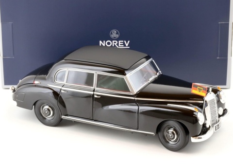 MERCEDES-BENZ 300 (W186) 1955 Konrad Adenauer model 183707 Norev 1:18 black