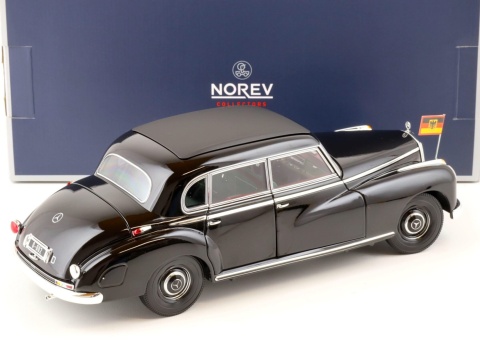 MERCEDES-BENZ 300 (W186) 1955 Konrad Adenauer model 183707 Norev 1:18 black