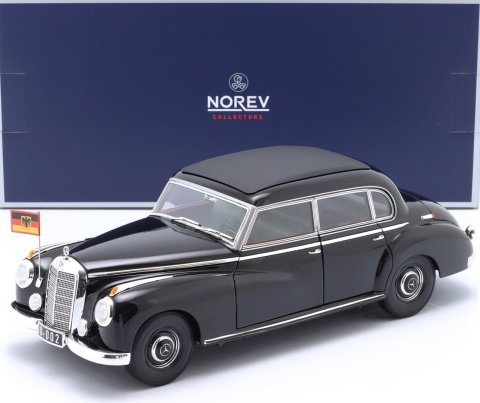 MERCEDES-BENZ 300 (W186) 1955 Konrad Adenauer model 183707 Norev 1:18 black