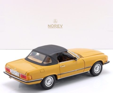MERCEDES-BENZ 450 SL R107 1975 cayenne orange model 183350 Norev 1:18
