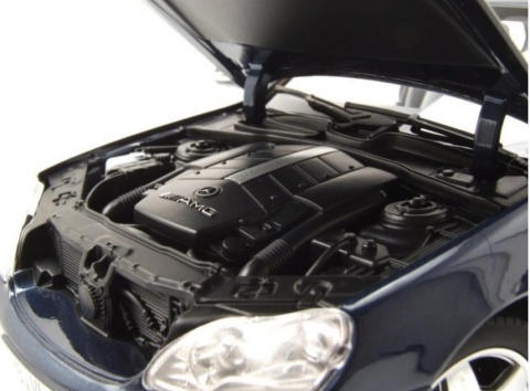 MERCEDES BENZ S-Class S55 AMG W220 (2000) model 183817 Norev 1:18 granatowy