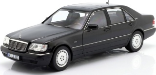 Mercedes-Benz S600 W140 S-Class 1997 model 183045 Norev 1:18 obsidian black