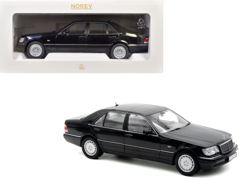 Mercedes-Benz S600 W140 S-Class 1997 model 183045 Norev 1:18 obsidian black