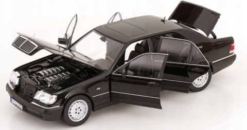 Mercedes-Benz S600 W140 S-Class 1997 model 183045 Norev 1:18 obsidian black