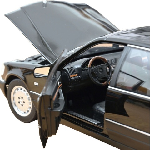 Mercedes-Benz S600 W140 S-Class 1997 model 183045 Norev 1:18 obsidian black