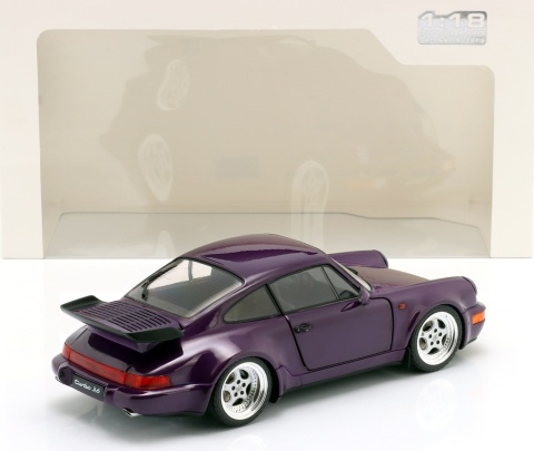 PORSCHE 911 (964) TURBO 1990 model S1803412 Solido 1:18 fioletowy