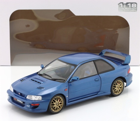 SUBARU IMPREZA 22B 1998 metal model S1807401 Solido 1:18 niebieski