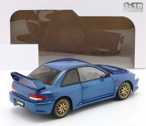 SUBARU IMPREZA 22B 1998 metal model S1807401 Solido 1:18 niebieski