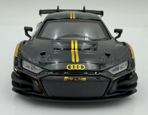 Audi R8 LMS GT3 model 1:24 Motormax 79208 czarny ze złotym Midnight Eclipse