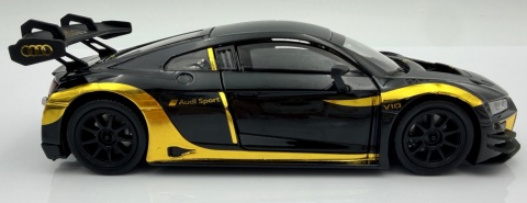 Audi R8 LMS GT3 model 1:24 Motormax 79208 czarny ze złotym Midnight Eclipse