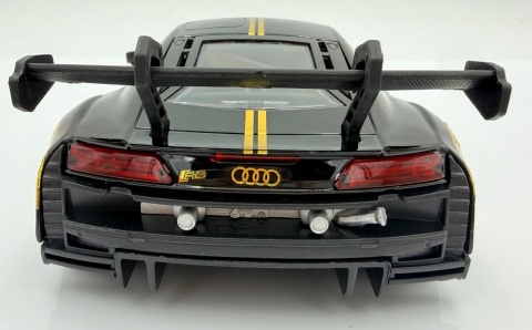 Audi R8 LMS GT3 model 1:24 Motormax 79208 czarny ze złotym Midnight Eclipse