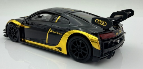 Audi R8 LMS GT3 model 1:24 Motormax 79208 czarny ze złotym Midnight Eclipse