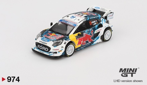 FORD PUMA Rally1 #16 Fourmaux WRC Rajd Finlandii 2024 MGT01074 MiniGT 1:64