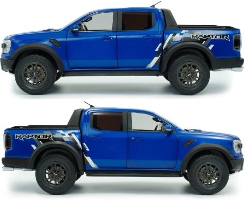 FORD Ranger Raptor 2024 pick-up model S1813902 Solido 1:18 niebieski