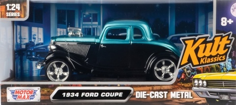 Ford Coupe 1934 model 1:24 Motormax 79887 Kult Klassics