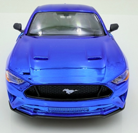 Ford MUSTANG GT 2018 model 1:24 Motormax 79083 custom WRAP niebieski chrom