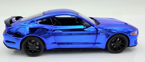 Ford MUSTANG GT 2018 model 1:24 Motormax 79083 custom WRAP niebieski chrom