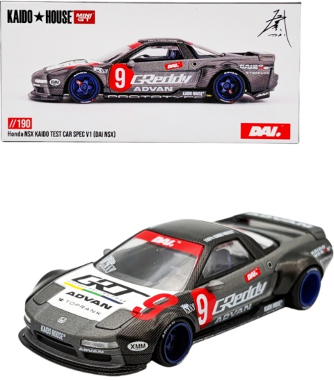 HONDA NSX Kaido Test Car Spec V1 KHMG190 MiniGT 1:64 grafitowy