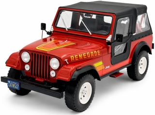 JEEP CJ-7 Renegade 1980 model WB124267 METAL WhiteBox 1:24 czerwony