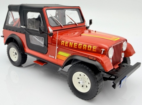 JEEP CJ-7 Renegade 1980 model WB124267 METAL WhiteBox 1:24 czerwony
