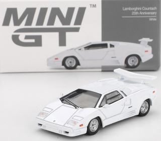 LAMBORGHINI COUNTACH 25th Anniversary 1989 MGT01134 MiniGT 1:64 biały