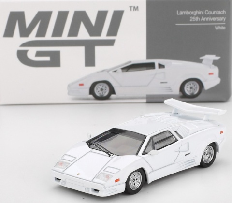 LAMBORGHINI COUNTACH 25th Anniversary 1989 MGT01134 MiniGT 1:64 biały