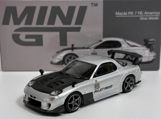 MAZDA RX-7 RE-Amemiya 2004 MGT01106 MiniGT 1:64 srebrny metalizowany