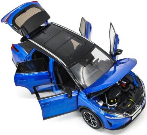 Nissan Qashqai (2023) III generacja model 5548BL Paudi 1:18 niebieski