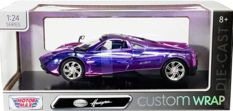 PAGANI Huayra model 1:24 Motormax custom WRAP 79084 fiolet
