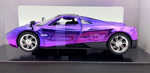 PAGANI Huayra model 1:24 Motormax custom WRAP 79084 fiolet