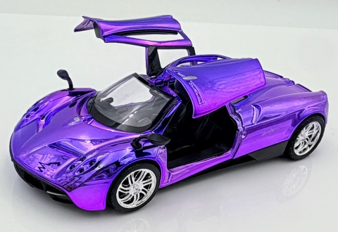 PAGANI Huayra model 1:24 Motormax custom WRAP 79084 fiolet