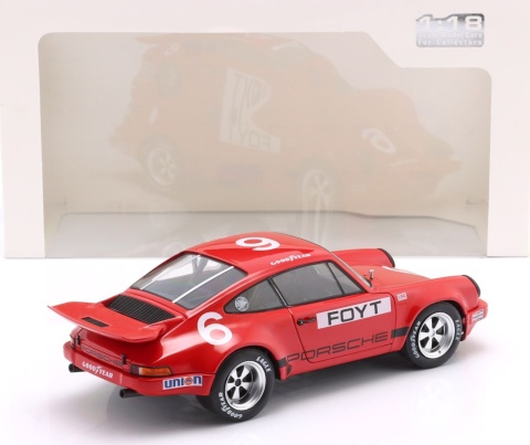 PORSCHE 911 CARRERA RS 3.0 #6 Foyt IROC Daytona 1974 S1810704 Solido 1:18