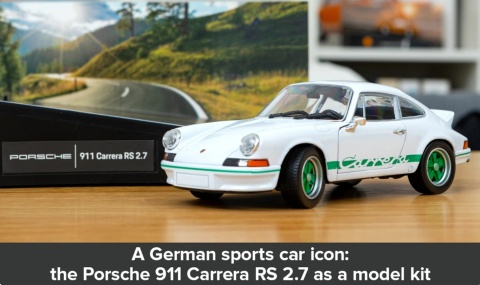 Porsche 911 Carrera RS 2.7 zbuduj legendarne Porsche 1:24 model FRANZIS