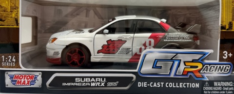 Subaru Impreza WRX STi model 1:24 Motormax GT Racing 73913