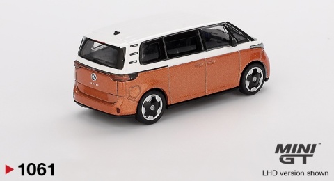VOLKSWAGEN ID.Buzz Candy White / Energetic Orange MGT01061 MiniGT 1:64