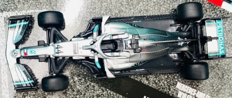ZESTAW Mercedes F1 TYLKO Hamilton W10, W12, W13, W15 BBurago 1:43 18-38093