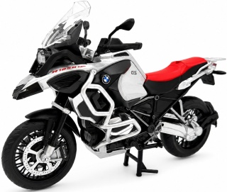 BMW R 1250 GS Adventure motocykl model 1:12 MSZ 68707 srebrny