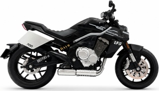 Benda LFS700 motocykl model 1:12 LED dźwięk Huayi M12-14 czarny