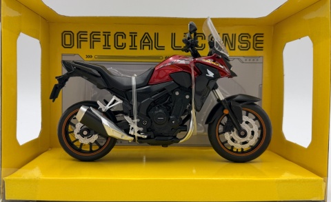 Honda CB400X motocykl model 1:12 MSZ 68731 czerwony