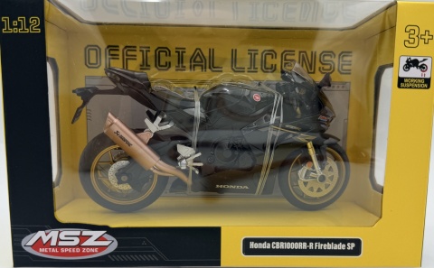 Honda CBR 1000RR-R Fireblade SP motocykl model 1:12 MSZ 68728 czarny