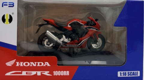 Honda CBR1000RR Fireblade motocykl model 1:18 Huayi M18-2B czerwony