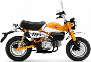 Honda Monkey 125 motocykl model 1:12 Huayi M12-20 żółty