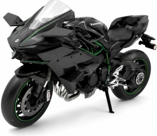 Kawasaki Ninja H2R motocykl DUŻY model LED 1:9 Huayi M9-1A grafitowy