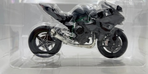 Kawasaki Ninja H2R motocykl DUŻY model LED 1:9 Huayi M9-1A grafitowy